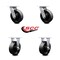 Service Caster 6 Inch Glass Filled Nylon Caster Set with Roller Bearings 2 Swivel 2 Rigid SCC SCC-30CS620-GFNR-2-R-2 - alternate 5